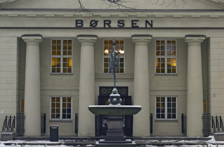 Fasaden av Oslo Børs.